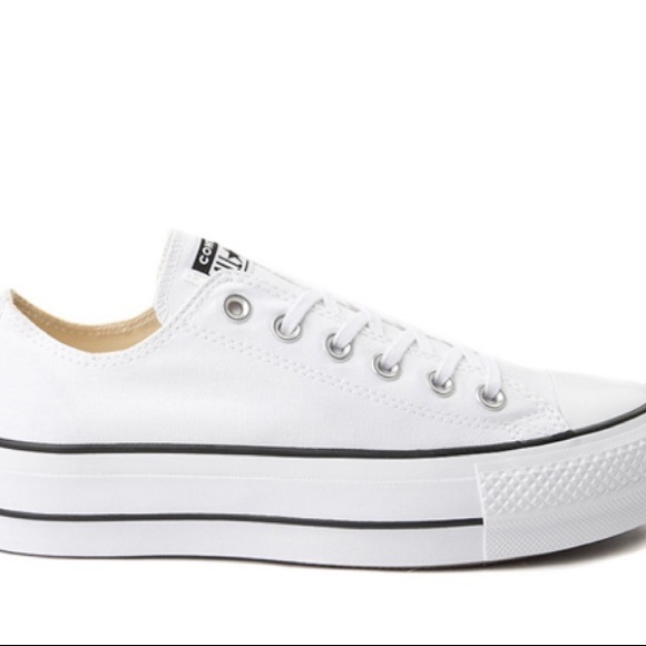 COPY - Womens Converse Chuck Taylor All Star Lo Platform Sneaker - White. size:… - Picture 2 of 2